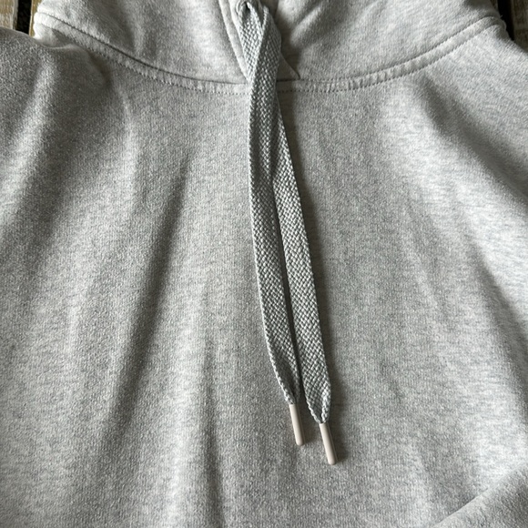 Athleta Pullover Hooded Sweatshirt Light Grey Size S - Picture 3 of 9